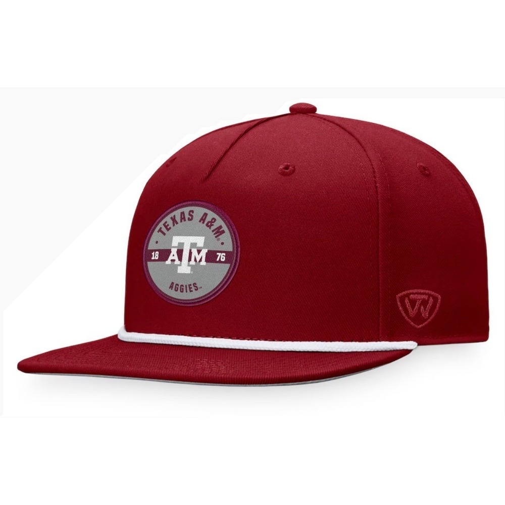 Top of the World Maroon Texas A&M Aggies Bank Snapback Hat Cap OSFM Men's